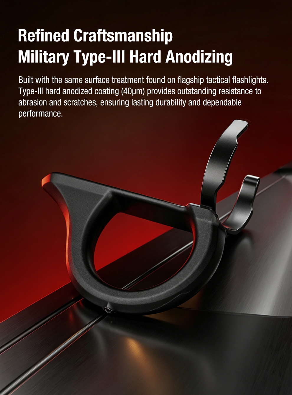 KTR1 Tactical Flashlight Clip-On Ring - 5