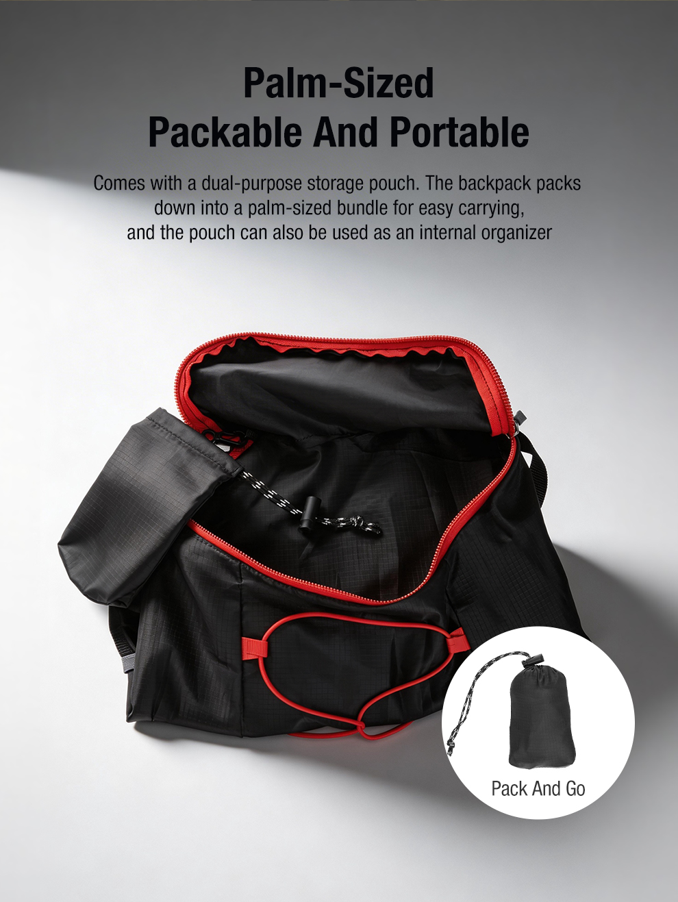 Palm-Sized Packable And Portable