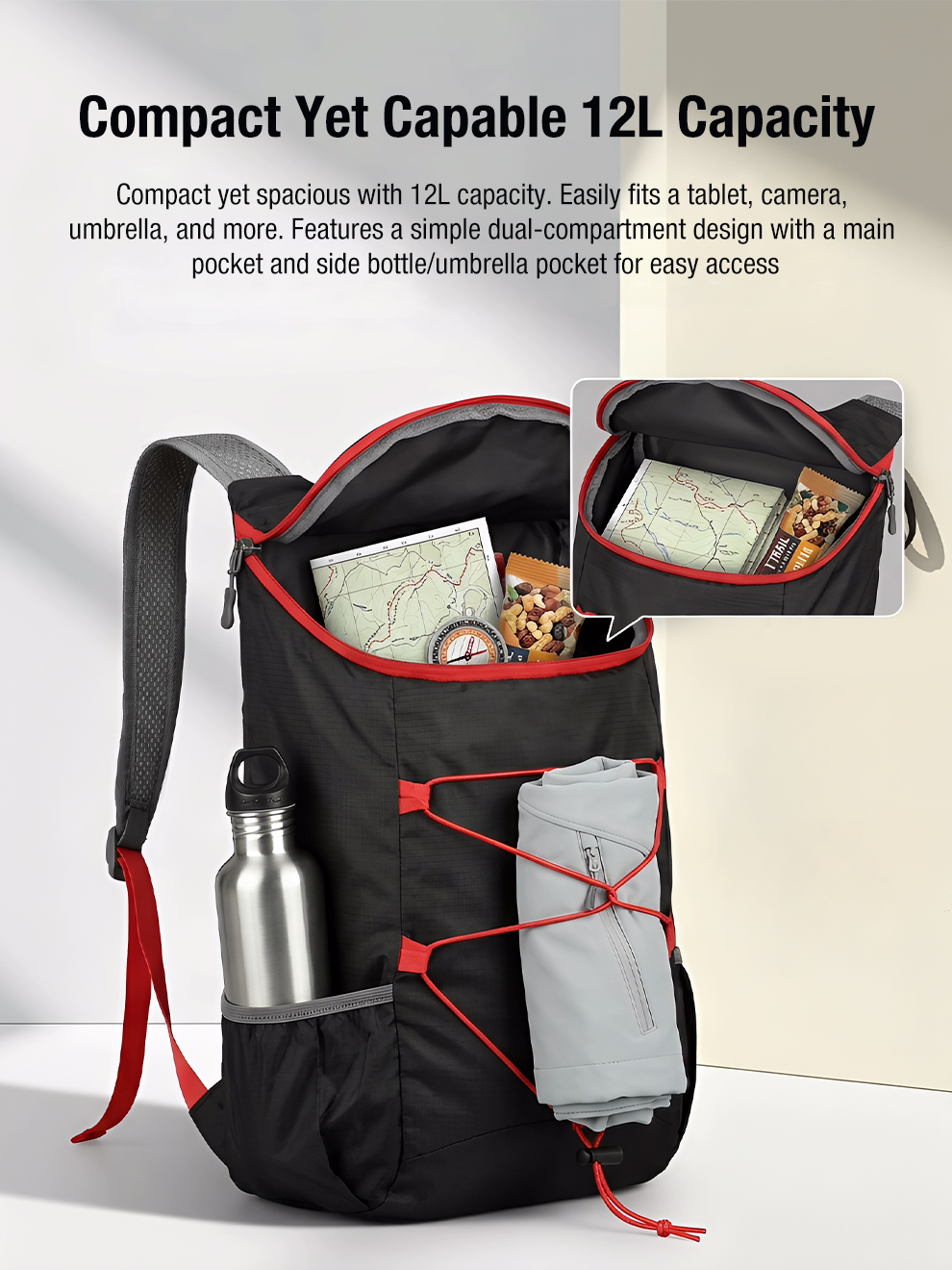 Compact Yet Capable 12L Capacity