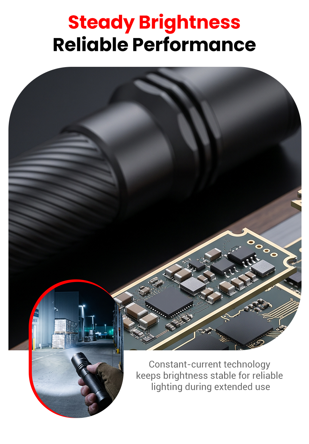 Steady Brightness Reliable Performance