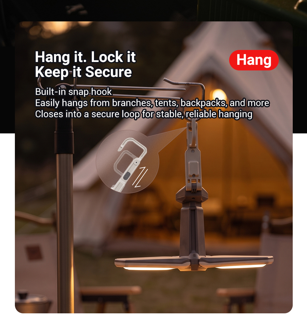 Hang it. Lock it