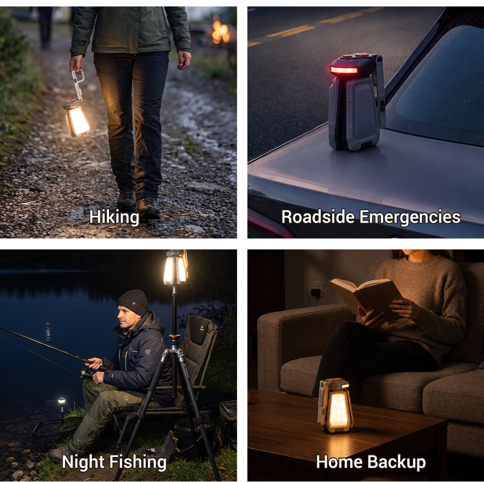 Hiking   Roadside Emergencies   Night Fishing   Home Backup