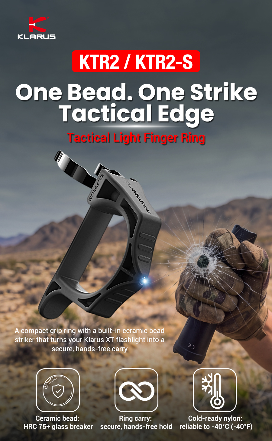 Tactical Light Finger Ring