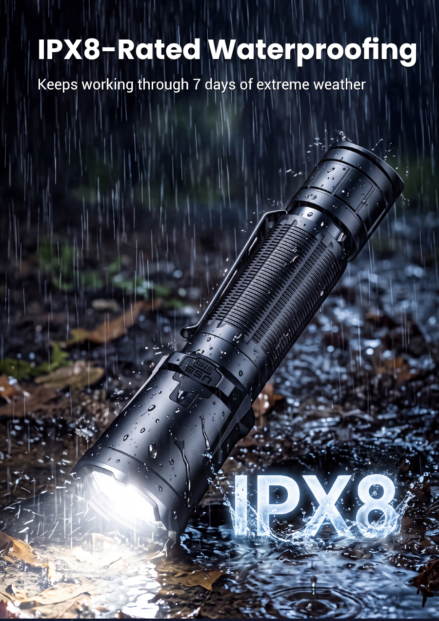 IPX8-Rated Waterproofing