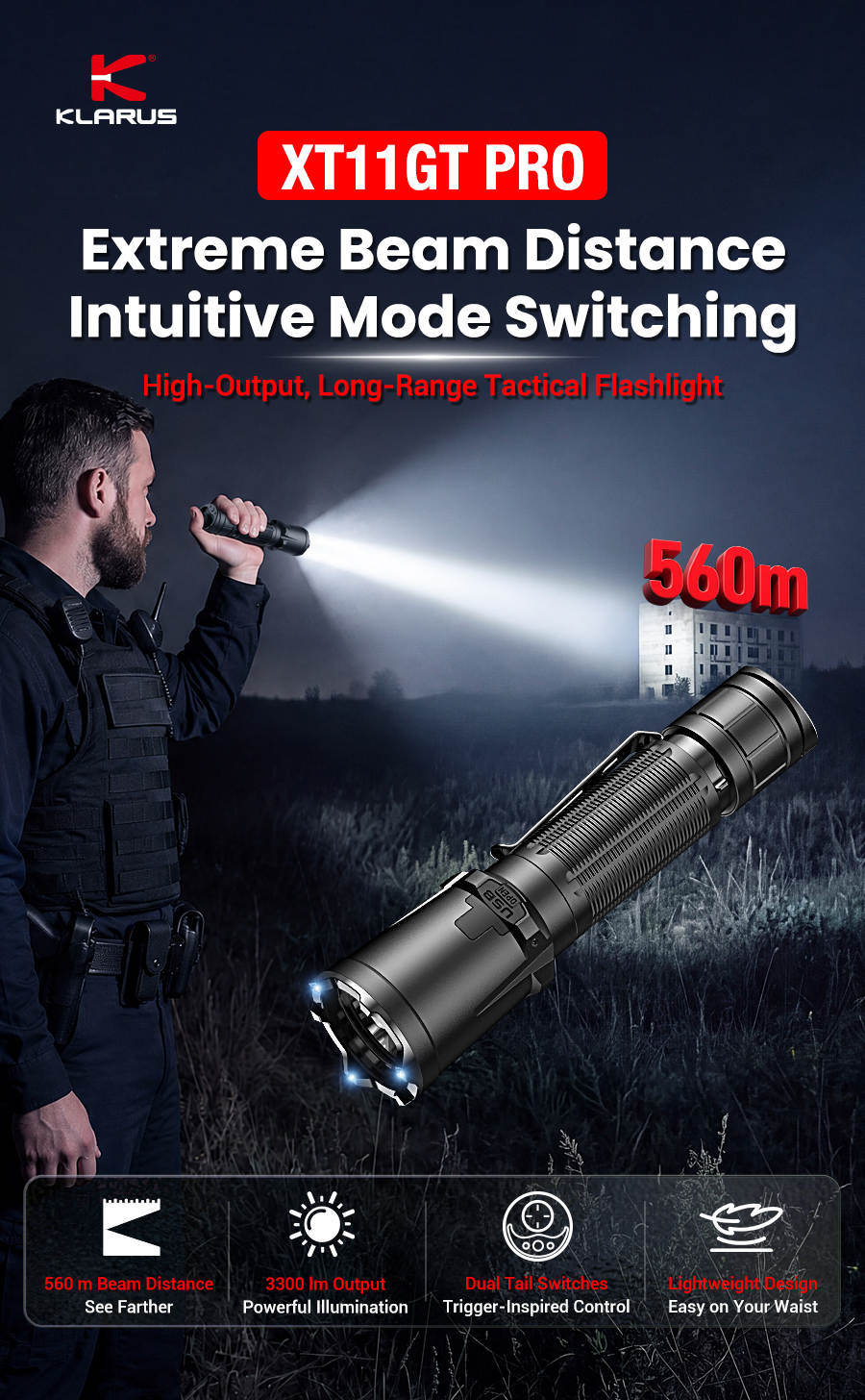 Extreme Beam Distance Intuitive Mode Switching